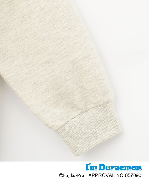 SHOO・LA・RUE（シューラルー）の「【アイムドラえもん】ミニ裏毛カーディガン（カーディガン/ボレロ・キッズ・ダークグレー/アイボリー・10/11/12）」の6枚目の写真