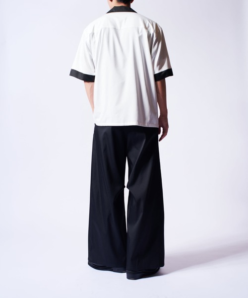 Lui's（ルイス）の「バンブーレーヨンボーリングシャツ（シャツ/ブラウス・メンズ・ホワイト/チャコールグレー・S/M）」の5枚目の写真