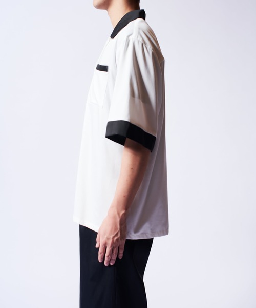 Lui's（ルイス）の「バンブーレーヨンボーリングシャツ（シャツ/ブラウス・メンズ・ホワイト/チャコールグレー・S/M）」の10枚目の写真