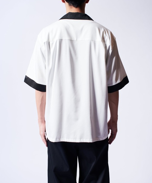 Lui's（ルイス）の「バンブーレーヨンボーリングシャツ（シャツ/ブラウス・メンズ・ホワイト/チャコールグレー・S/M）」の11枚目の写真