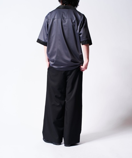 Lui's（ルイス）の「バンブーレーヨンボーリングシャツ（シャツ/ブラウス・メンズ・ホワイト/チャコールグレー・S/M）」の8枚目の写真