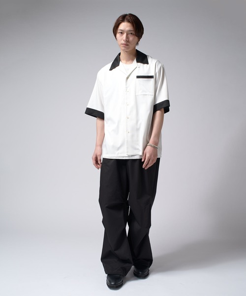 Lui's（ルイス）の「バンブーレーヨンボーリングシャツ（シャツ/ブラウス・メンズ・ホワイト/チャコールグレー・S/M）」の22枚目の写真