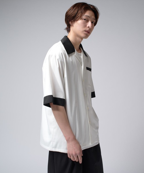 Lui's（ルイス）の「バンブーレーヨンボーリングシャツ（シャツ/ブラウス・メンズ・ホワイト/チャコールグレー・S/M）」の19枚目の写真