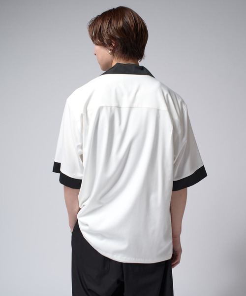 Lui's（ルイス）の「バンブーレーヨンボーリングシャツ（シャツ/ブラウス・メンズ・ホワイト/チャコールグレー・S/M）」の20枚目の写真