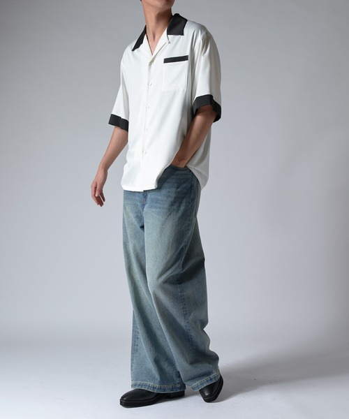 セール】バンブーレーヨンボーリングシャツ（シャツ/ブラウス