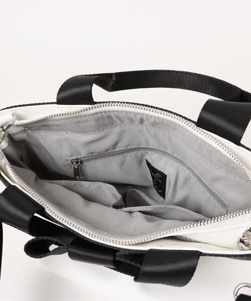 SALON de RUBAN（サロンドルヴァン）の「【SALON de RUBAN / サロン ド ルヴァン】 リボンミニトート（トートバッグ・レディース・ブラック/アイボリー/ライトグレー/ピンク・FREE）」の10枚目の写真