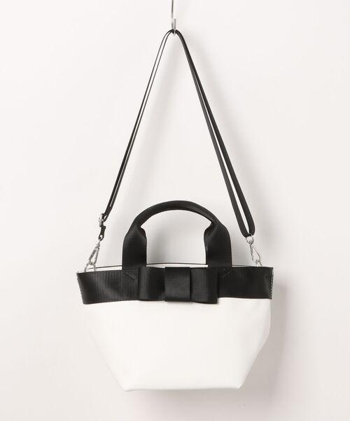 SALON de RUBAN（サロンドルヴァン）の「【SALON de RUBAN / サロン ド ルヴァン】 リボンミニトート（トートバッグ・レディース・ブラック/アイボリー/ライトグレー/ピンク・FREE）」の12枚目の写真