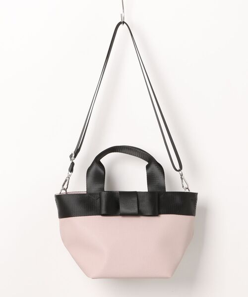 SALON de RUBAN（サロンドルヴァン）の「【SALON de RUBAN / サロン ド ルヴァン】 リボンミニトート（トートバッグ・レディース・ブラック/アイボリー/ライトグレー/ピンク・FREE）」の15枚目の写真