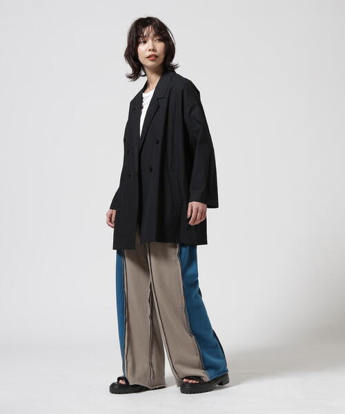 casane（カサネ）の「CASANE（カサネ）別注スエットパンツ（その他パンツ・レディース・ベージュ/ブラック・2/1）」の7枚目の写真