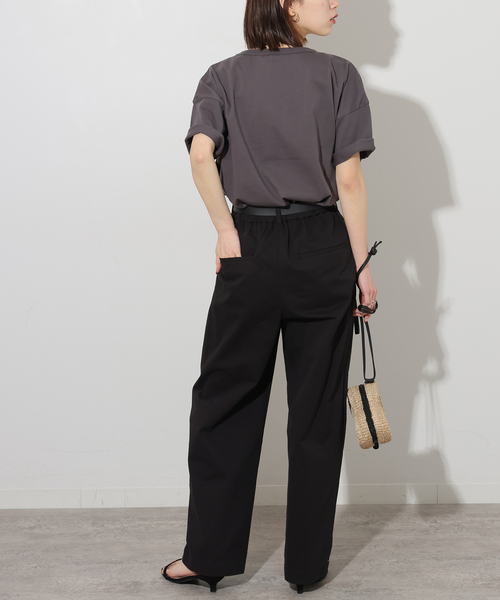 JOURNAL STANDARD relume(ジャーナルスタンダード レリューム)の「コットンツイル2タックパンツ(その他パンツ・レディース・ブラック/ベージュ・36/38)」の6枚目の写真