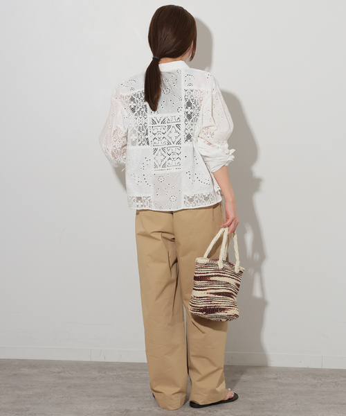 JOURNAL STANDARD relume(ジャーナルスタンダード レリューム)の「コットンツイル2タックパンツ(その他パンツ・レディース・ブラック/ベージュ・36/38)」の14枚目の写真