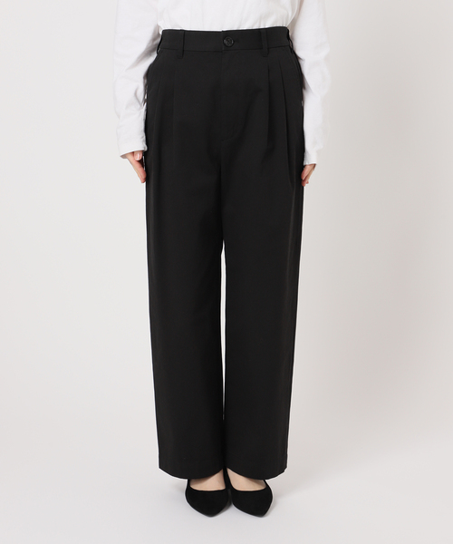 JOURNAL STANDARD relume(ジャーナルスタンダード レリューム)の「コットンツイル2タックパンツ(その他パンツ・レディース・ブラック/ベージュ・36/38)」の18枚目の写真