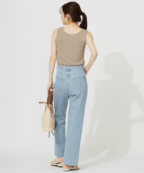ANY SIS(エニィスィス)の「【洗える】シアーコンビスクエアネック タンクトップ(タンクトップ・レディース・ベージュ系/ブラック系/ホワイト系・4)」の13枚目の写真