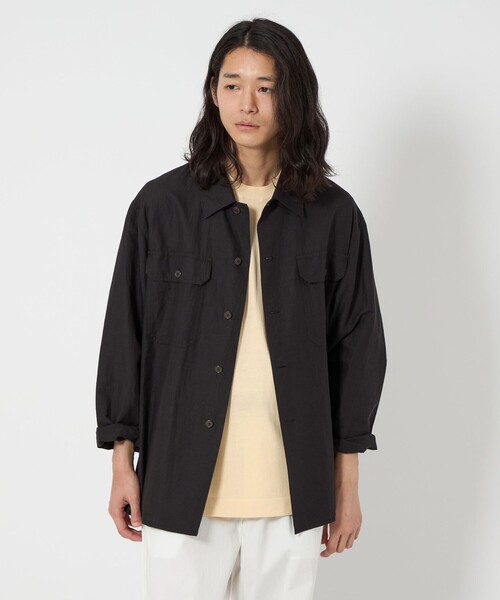 UNITED ARROWS（ユナイテッドアローズ）の「クレープ コットン ニット Tシャツ（Tシャツ/カットソー・メンズ・レッド/コバルトブルー/ナチュラル/ブラック・M/XL/S/L）」の11枚目の写真