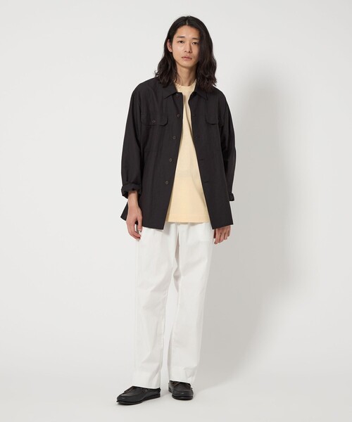 UNITED ARROWS（ユナイテッドアローズ）の「クレープ コットン ニット Tシャツ（Tシャツ/カットソー・メンズ・レッド/コバルトブルー/ナチュラル/ブラック・M/XL/S/L）」の10枚目の写真