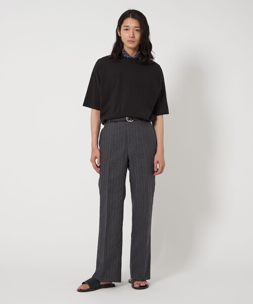 UNITED ARROWS（ユナイテッドアローズ）の「クレープ コットン ニット Tシャツ（Tシャツ/カットソー・メンズ・レッド/コバルトブルー/ナチュラル/ブラック・M/XL/S/L）」の9枚目の写真