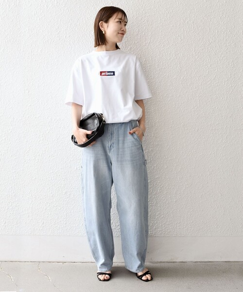 PRINCE(プリンス)の「【SHIPS any別注】prince:〈吸水速乾/UVカット/遮熱〉ボックス ロゴ 刺繍 スピンドル Tシャツ◇(Tシャツ/カットソー・メンズ・ホワイト/ブラック/グリーン・SMALL/MEDIUM/LARGE)」の7枚目の写真