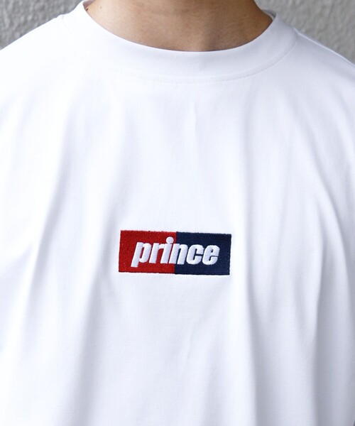 PRINCE(プリンス)の「【SHIPS any別注】prince:〈吸水速乾/UVカット/遮熱〉ボックス ロゴ 刺繍 スピンドル Tシャツ◇(Tシャツ/カットソー・メンズ・ホワイト/ブラック/グリーン・SMALL/MEDIUM/LARGE)」の15枚目の写真
