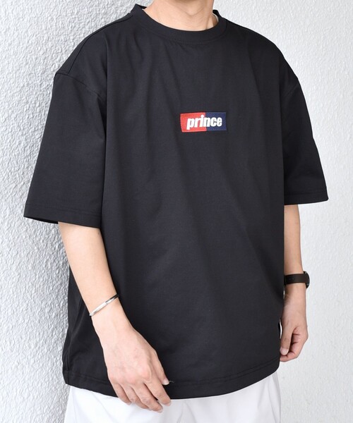 PRINCE(プリンス)の「【SHIPS any別注】prince:〈吸水速乾/UVカット/遮熱〉ボックス ロゴ 刺繍 スピンドル Tシャツ◇(Tシャツ/カットソー・メンズ・ホワイト/ブラック/グリーン・SMALL/MEDIUM/LARGE)」の19枚目の写真