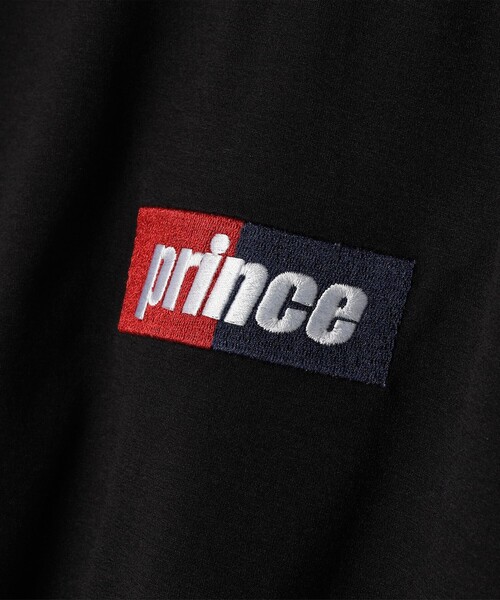 PRINCE(プリンス)の「【SHIPS any別注】prince:〈吸水速乾/UVカット/遮熱〉ボックス ロゴ 刺繍 スピンドル Tシャツ◇(Tシャツ/カットソー・メンズ・ホワイト/ブラック/グリーン・SMALL/MEDIUM/LARGE)」の4枚目の写真