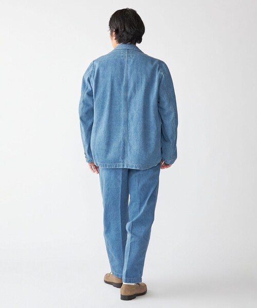 SHIPS(シップス)の「Southwick: Gate Label デニム イージー 1プリーツ パンツ(その他パンツ・メンズ・ライトブルー/ネイビー・SMALL/MEDIUM/LARGE/X-LARGE)」の8枚目の写真