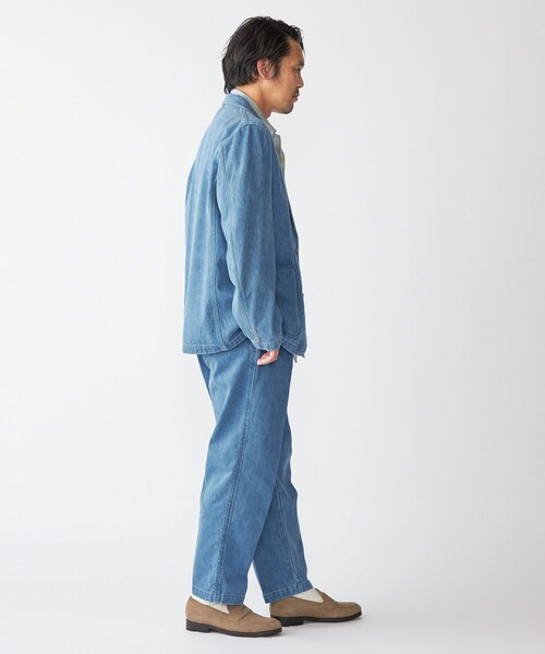 SHIPS(シップス)の「Southwick: Gate Label デニム イージー 1プリーツ パンツ(その他パンツ・メンズ・ライトブルー/ネイビー・SMALL/MEDIUM/LARGE/X-LARGE)」の9枚目の写真