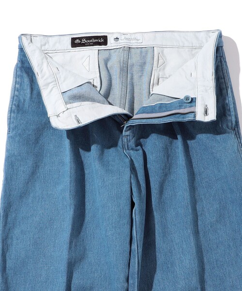 SHIPS(シップス)の「Southwick: Gate Label デニム イージー 1プリーツ パンツ(その他パンツ・メンズ・ライトブルー/ネイビー・SMALL/MEDIUM/LARGE/X-LARGE)」の20枚目の写真