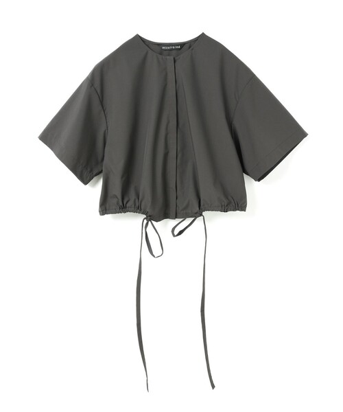 mizuiroind（ミズイロインド）の「mizuiro ind ドローストリングシャツ（シャツ/ブラウス・レディース・ネイビー/チャコールグレー/ブラック/オフホワイト・FREE）」の20枚目の写真