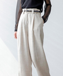 Three Four Time | リネンライクベルトパンツ(スラックス)
