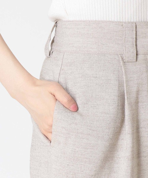 Three Four Time（ｽﾘｰﾌｫｰﾀｲﾑ）の「リネンライクベルトパンツ（スラックス・レディース・ベージュ・FREE）」の13枚目の写真