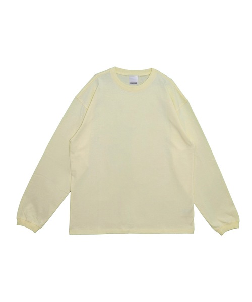 COMMON BASE（コモンベース）の「BLANK B L/S TEE | COMMON BASE（Tシャツ/カットソー・メンズ・ホワイト/ブラック/スモークピンク/ライトイエロー・MEDIUM/LARGE/X-LARGE）」の3枚目の写真
