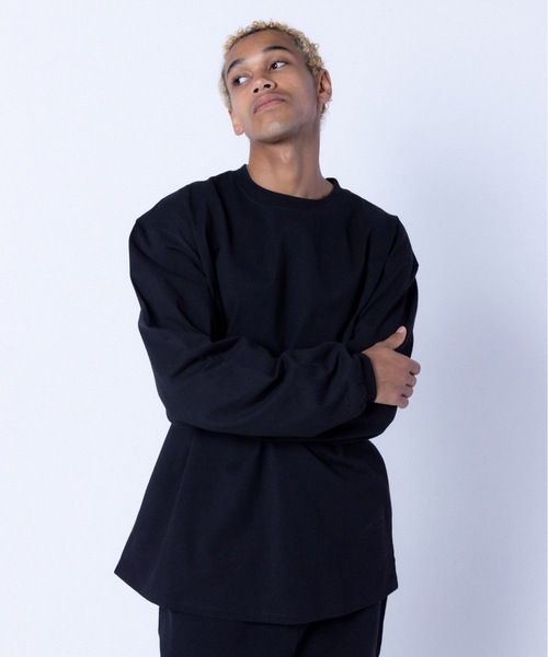 COMMON BASE（コモンベース）の「BLANK B L/S TEE | COMMON BASE（Tシャツ/カットソー・メンズ・ホワイト/ブラック/スモークピンク/ライトイエロー・MEDIUM/LARGE/X-LARGE）」の14枚目の写真