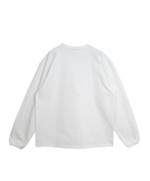 COMMON BASE（コモンベース）の「BLANK B L/S TEE | COMMON BASE（Tシャツ/カットソー・メンズ・ホワイト/ブラック/スモークピンク/ライトイエロー・MEDIUM/LARGE/X-LARGE）」の9枚目の写真