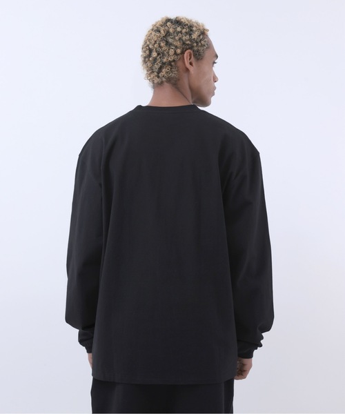 COMMON BASE（コモンベース）の「BLANK B L/S TEE | COMMON BASE（Tシャツ/カットソー・メンズ・ホワイト/ブラック/スモークピンク/ライトイエロー・MEDIUM/LARGE/X-LARGE）」の16枚目の写真