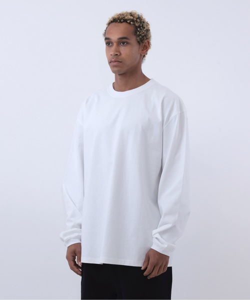 COMMON BASE（コモンベース）の「BLANK B L/S TEE | COMMON BASE（Tシャツ/カットソー・メンズ・ホワイト/ブラック/スモークピンク/ライトイエロー・MEDIUM/LARGE/X-LARGE）」の18枚目の写真