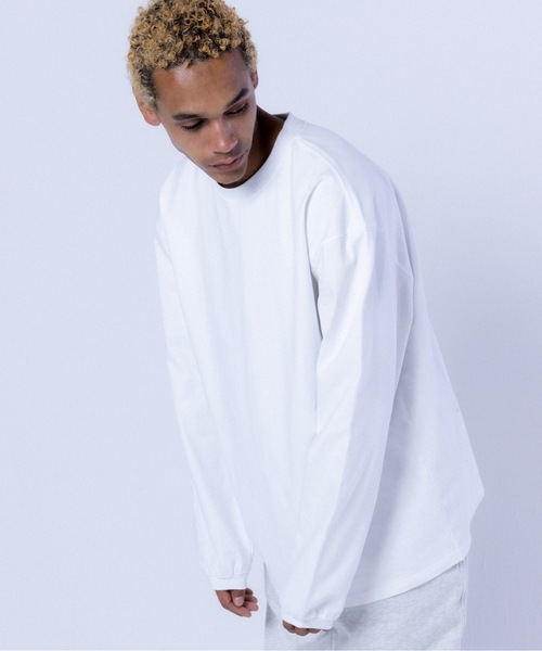 COMMON BASE（コモンベース）の「BLANK B L/S TEE | COMMON BASE（Tシャツ/カットソー・メンズ・ホワイト/ブラック/スモークピンク/ライトイエロー・MEDIUM/LARGE/X-LARGE）」の20枚目の写真