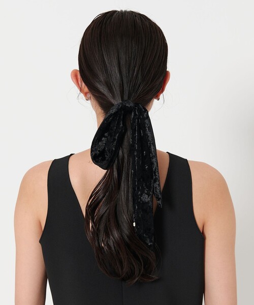 MARW UNITED ARROWS(マルゥ ユナイテッドアローズ)の「<MARW UNITED ARROWS>ベロア リボン ヘアゴム(その他ヘアアクセサリー・レディース・ブラック/ダークブラウン・FREE)」の12枚目の写真
