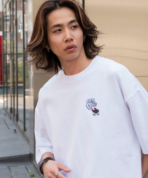 BEN DAVIS（ベンデイビス）の「∴WEGO/別注BENDAVISワンポイントT（Tシャツ/カットソー・メンズ・アッシュグレー/ブラック/ブラウン/ホワイト・LARGE/MEDIUM/SMALL）」の12枚目の写真