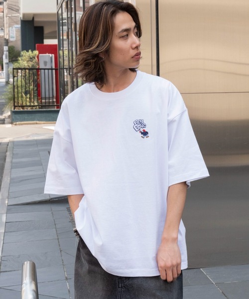 BEN DAVIS（ベンデイビス）の「∴WEGO/別注BENDAVISワンポイントT（Tシャツ/カットソー・メンズ・アッシュグレー/ブラック/ブラウン/ホワイト・LARGE/MEDIUM/SMALL）」の13枚目の写真