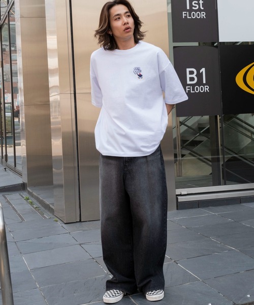 BEN DAVIS（ベンデイビス）の「∴WEGO/別注BENDAVISワンポイントT（Tシャツ/カットソー・メンズ・アッシュグレー/ブラック/ブラウン/ホワイト・LARGE/MEDIUM/SMALL）」の15枚目の写真