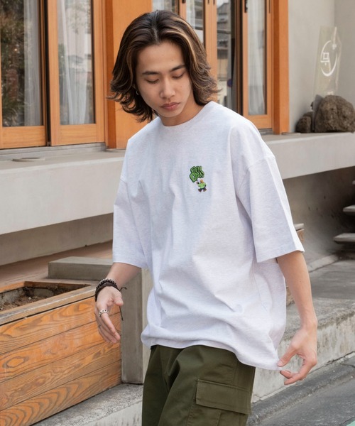 BEN DAVIS（ベンデイビス）の「∴WEGO/別注BENDAVISワンポイントT（Tシャツ/カットソー・メンズ・アッシュグレー/ブラック/ブラウン/ホワイト・LARGE/MEDIUM/SMALL）」の20枚目の写真