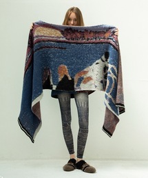 STOF(Xgt)STAR MOHAIR KNIT BLANKET(Xg[/V[)