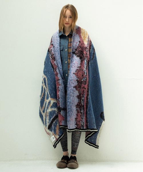 STOF（ストフ）の「STAR MOHAIR KNIT BLANKET（ストール/ショール