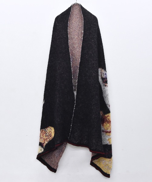 STOF(ストフ)の「STAR MOHAIR KNIT BLANKET(ストール/ショール・メンズ・ブルー/ブラック・FREE)」の15枚目の写真