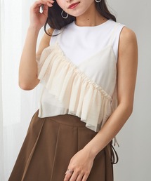 マガジンデモードシュシュ MAGASIN DE MODE Chou Chou オーガンジーバルーンショートブラウス trc （オフホワイト） マガジンデモードシュシュ MAGASIN DE MODE Chou Chou
