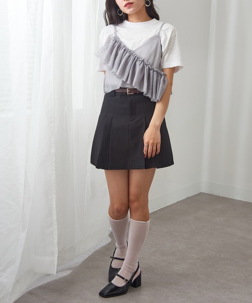 セール】【MAGASIN DE MODE Chou Chou】チュールアシメフリル