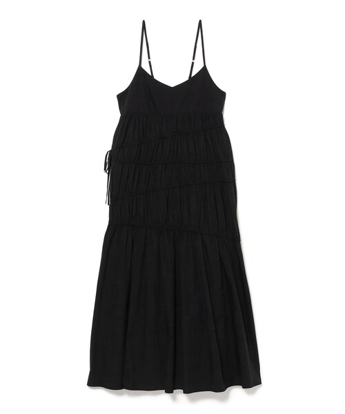 Ray BEAMS（レイビームス）の「シャーリング キャミ ワンピース [手洗い可]（ワンピース・レディース・ブラック/イエロー系その他5・1/0）」の8枚目の写真