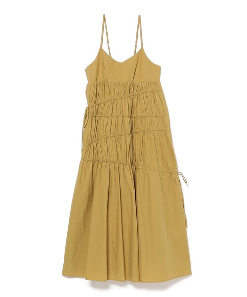 Ray BEAMS（レイビームス）の「シャーリング キャミ ワンピース [手洗い可]（ワンピース・レディース・ブラック/イエロー系その他5・1/0）」の11枚目の写真