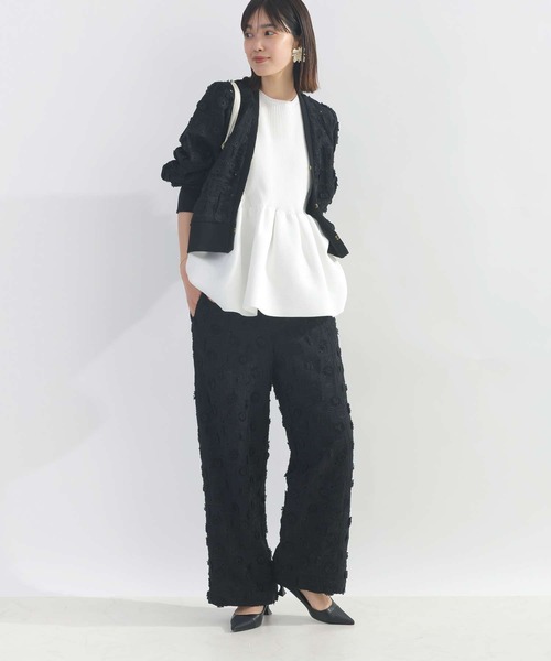 PICCIN PERLA(ピッチンペルラ)の「ノ-スリーブペプラムニット(ニット/セーター・レディース・オフホワイト/ブラック/ホワイト系その他・M)」の10枚目の写真