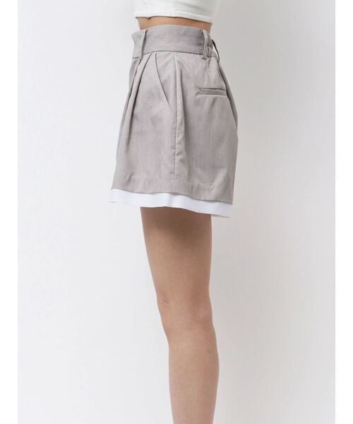 GYDA（ジェイダ）の「スレキデザインフレアショートパンツ（その他パンツ・レディース・グレー/ブラック・FREE）」の11枚目の写真